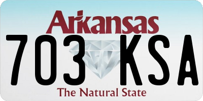 AR license plate 703KSA