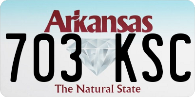 AR license plate 703KSC