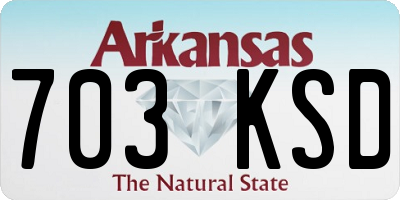 AR license plate 703KSD