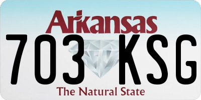 AR license plate 703KSG