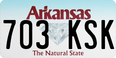 AR license plate 703KSK