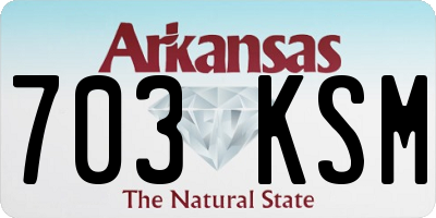 AR license plate 703KSM