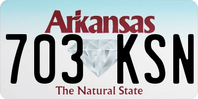 AR license plate 703KSN