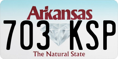 AR license plate 703KSP