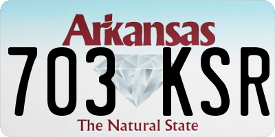 AR license plate 703KSR