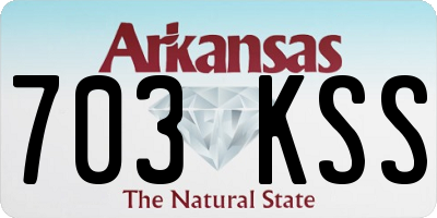 AR license plate 703KSS