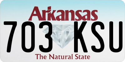 AR license plate 703KSU