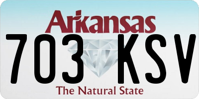 AR license plate 703KSV