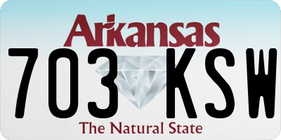 AR license plate 703KSW