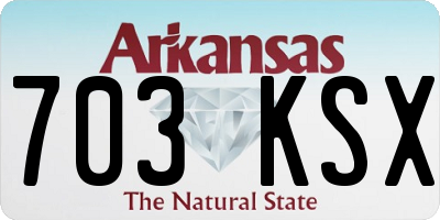 AR license plate 703KSX