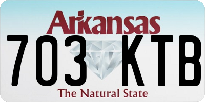 AR license plate 703KTB