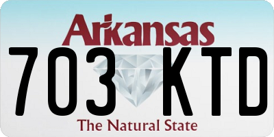 AR license plate 703KTD