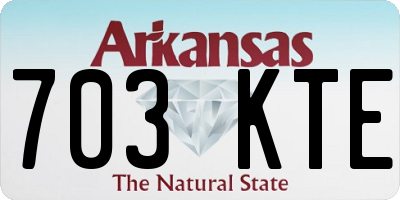AR license plate 703KTE