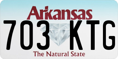 AR license plate 703KTG