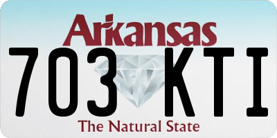 AR license plate 703KTI