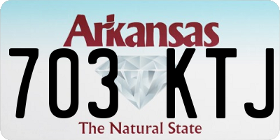 AR license plate 703KTJ