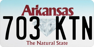 AR license plate 703KTN