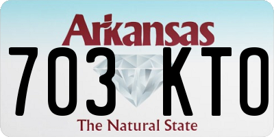 AR license plate 703KTO
