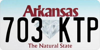 AR license plate 703KTP
