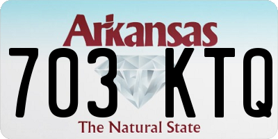 AR license plate 703KTQ