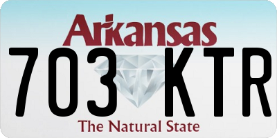AR license plate 703KTR