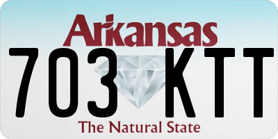 AR license plate 703KTT