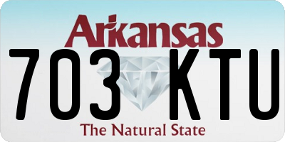 AR license plate 703KTU