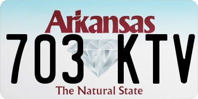 AR license plate 703KTV