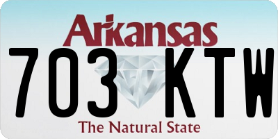 AR license plate 703KTW