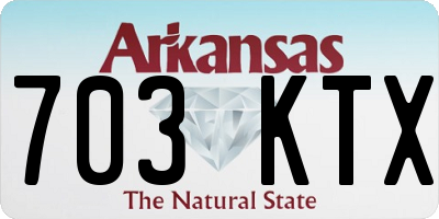 AR license plate 703KTX