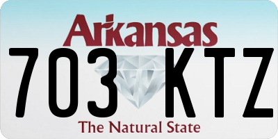 AR license plate 703KTZ