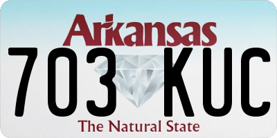 AR license plate 703KUC