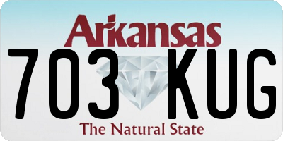 AR license plate 703KUG
