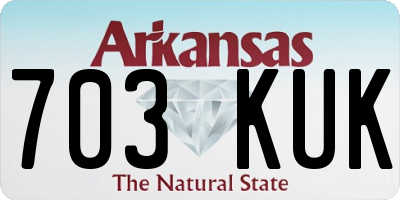 AR license plate 703KUK