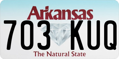 AR license plate 703KUQ