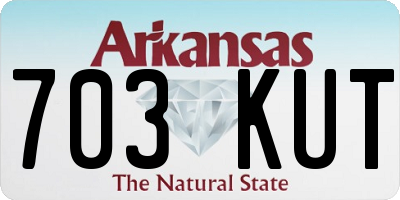 AR license plate 703KUT