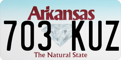 AR license plate 703KUZ