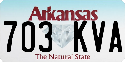 AR license plate 703KVA