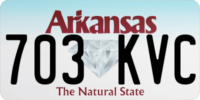 AR license plate 703KVC