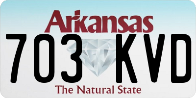 AR license plate 703KVD