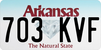 AR license plate 703KVF