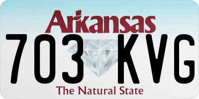 AR license plate 703KVG