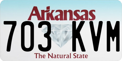 AR license plate 703KVM