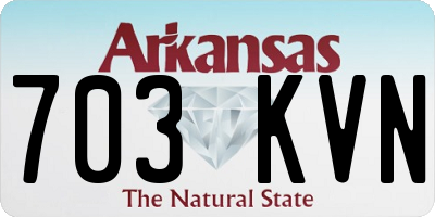 AR license plate 703KVN
