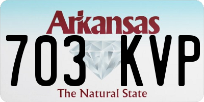 AR license plate 703KVP
