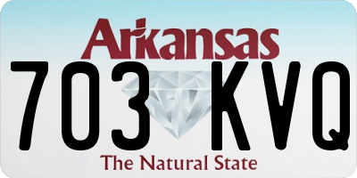 AR license plate 703KVQ