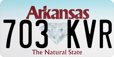 AR license plate 703KVR