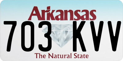 AR license plate 703KVV