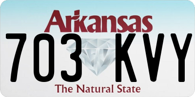 AR license plate 703KVY
