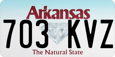 AR license plate 703KVZ